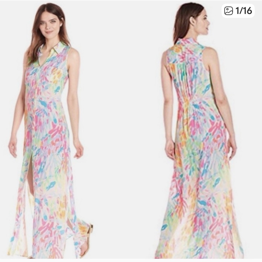Lily Pulitzer Ezra Maxi Beach Dress Colorful Size XS